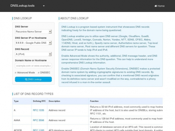 dnslookup.tools